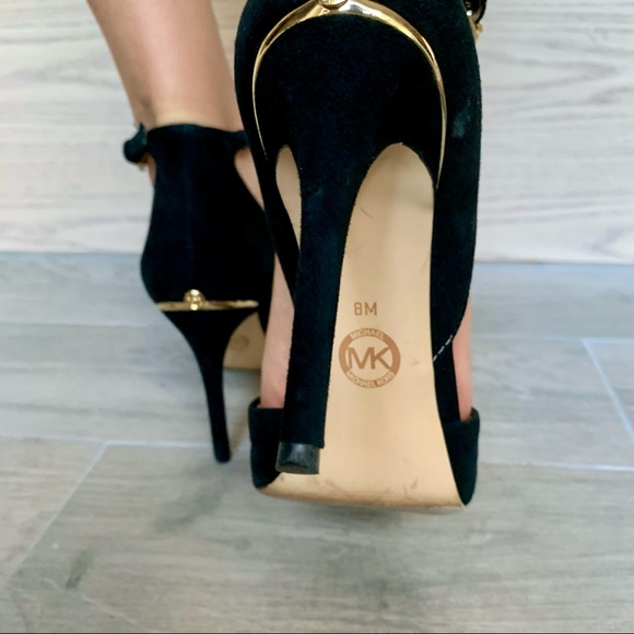 Michael Kors Georgina ankle strap suede heels - Picture 5 of 13